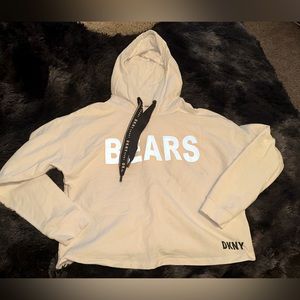 Women’s Chicago Bears DKNY Pullover Hoodie White Size M